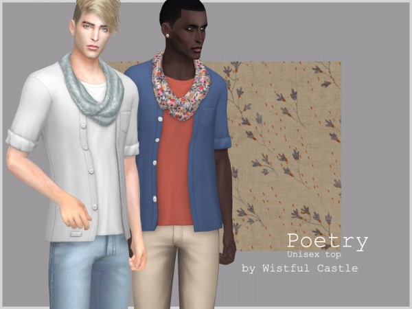  The Sims Resource: Poetry top by WistfulCastle