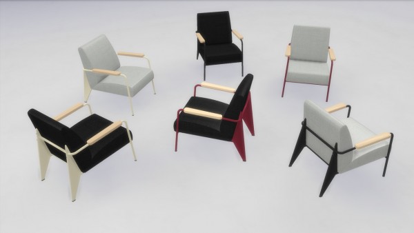  Meinkatz Creations: Livingroom armchair by Vitra
