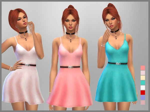  The Sims Resource: Jenna Dress by SweetDreamsZzzzz