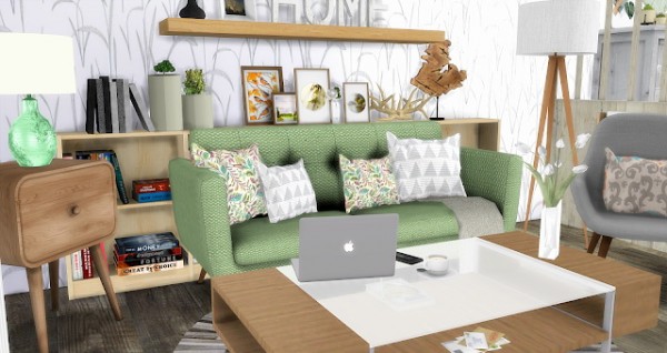  Liney Sims: Green Apartment Room