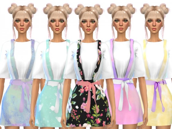  The Sims Resource: Kawaii Suspender Outfit by Wicked Kittie