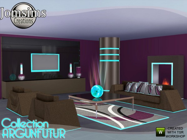  The Sims Resource: Argunfutur livingroom led and reflections by jomsims