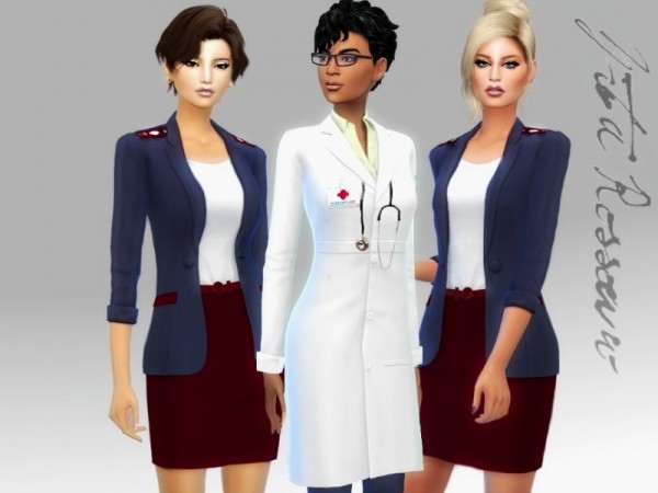  The Sims Resource: Hospital Staff outfits by ZitaRossouw