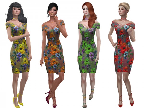  The Sims Resource: Mathilda dress by Simalicious