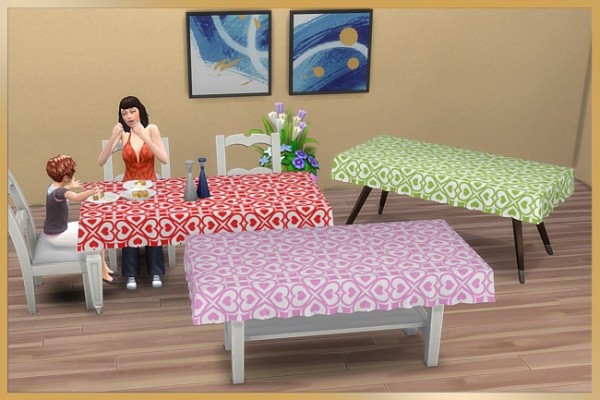  Blackys Sims 4 Zoo: Table cloth by Cappu