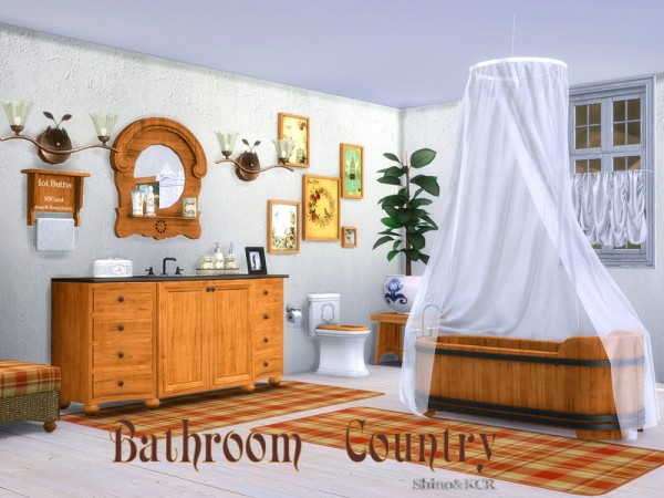  The Sims Resource: Bathroom Country by ShinoKCR