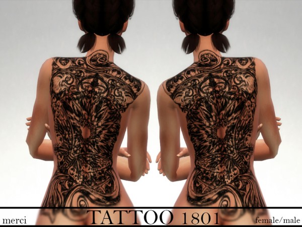  The Sims Resource: Tattoo 1801 by Merci