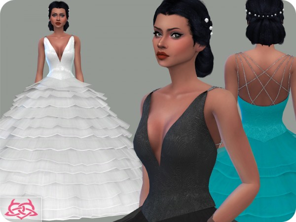  The Sims Resource: Wedding Dress 15 by Colores Urbanos