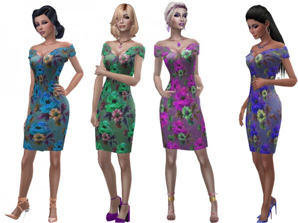  The Sims Resource: Mathilda dress by Simalicious