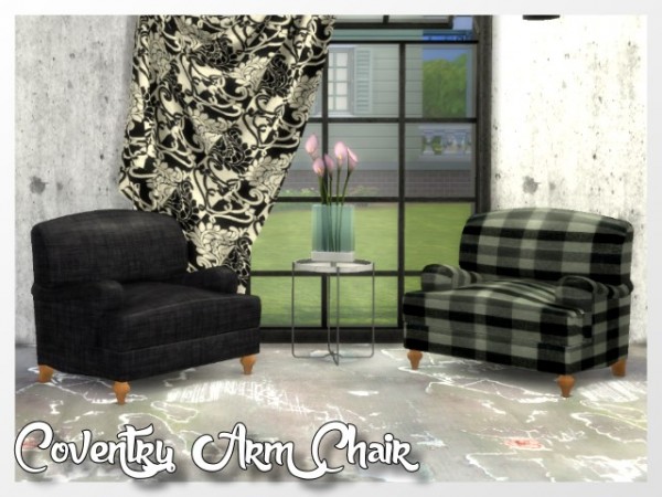  All4Sims: Coventry Arm Chair by Oldbox