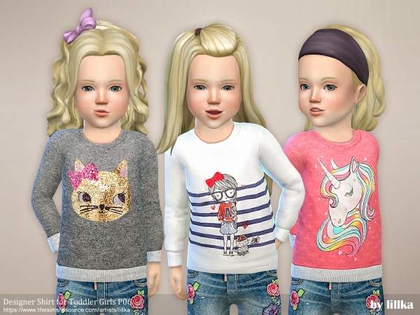  The Sims Resource: Designer Shirt for Toddler Girls P06 by lillka