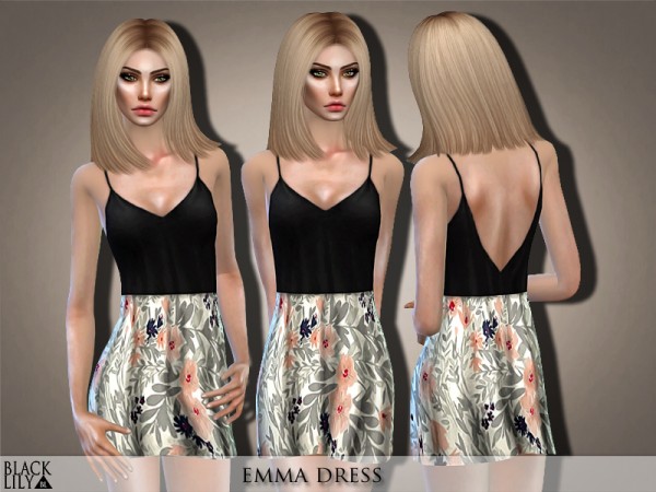  The Sims Resource: Emma Dress by Black Lily