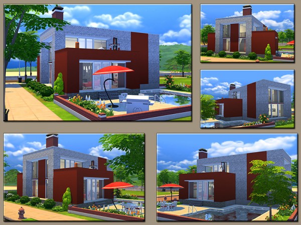  The Sims Resource: Cube Shifting house by matomibotaki