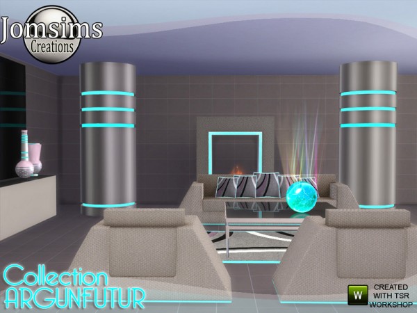  The Sims Resource: Argunfutur livingroom led and reflections by jomsims