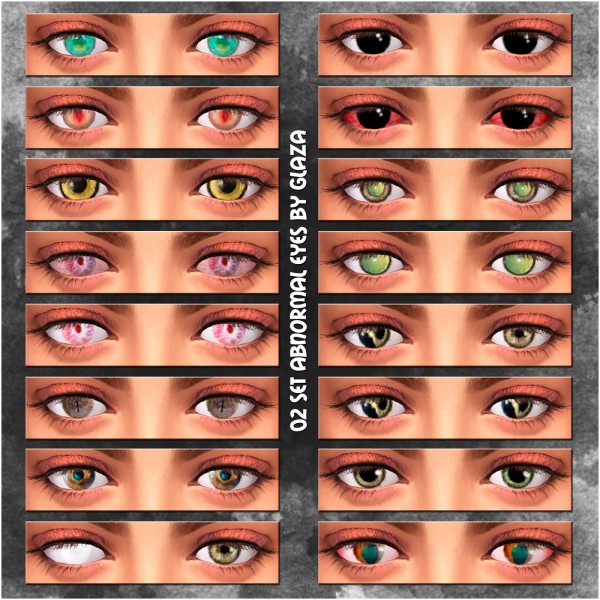  All by Glaza: Set  02 abnormal eyes