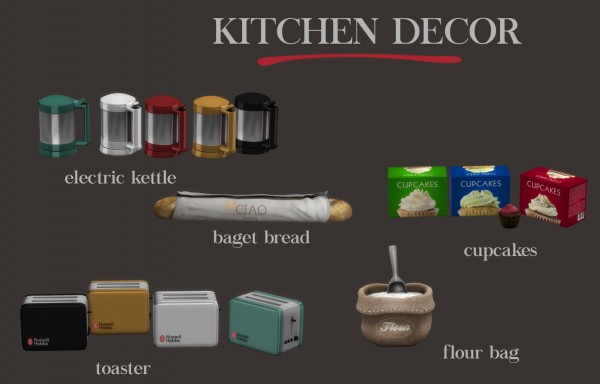  Leo 4 Sims: Kitchen Decor