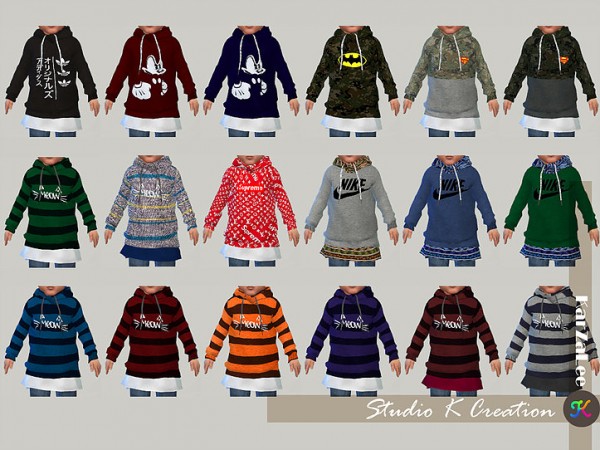  Studio K Creation: Giruto 46 hoodie Sweater for toddler
