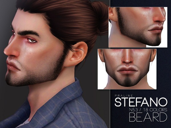  The Sims Resource: Stefano Beard N53 by Pralinesims