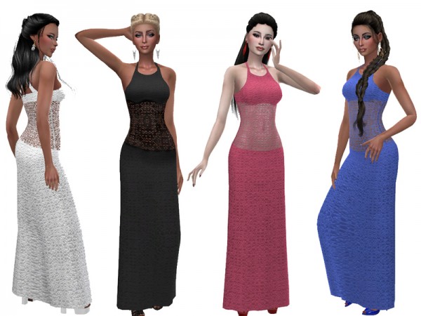  The Sims Resource: Solange dress by Simalicious