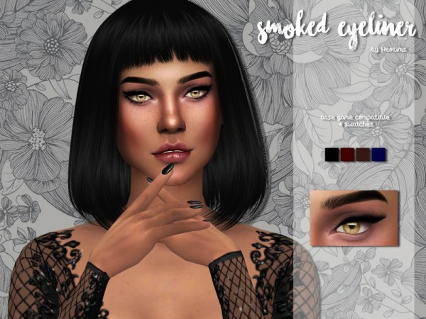  The Sims Resource: Smoked Liner by  Heolims