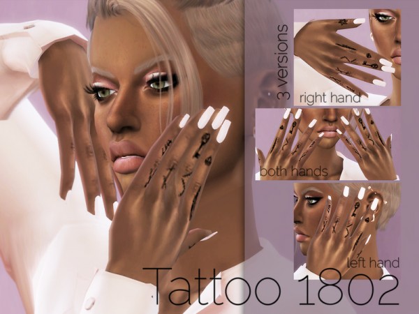  The Sims Resource: Tattoo 1802 by Merci