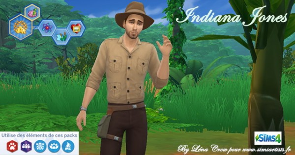  Sims Artists: Indiana Jones no CC