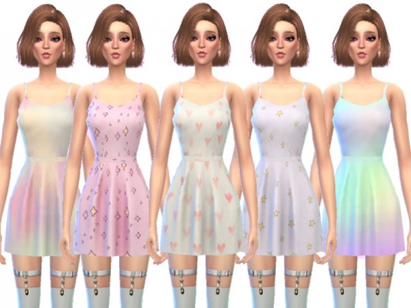  The Sims Resource: Spring Mini Dresses by Wicked Kittie