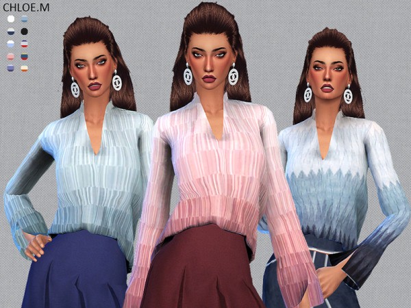  The Sims Resource: Blouse for her by ChloeMMM