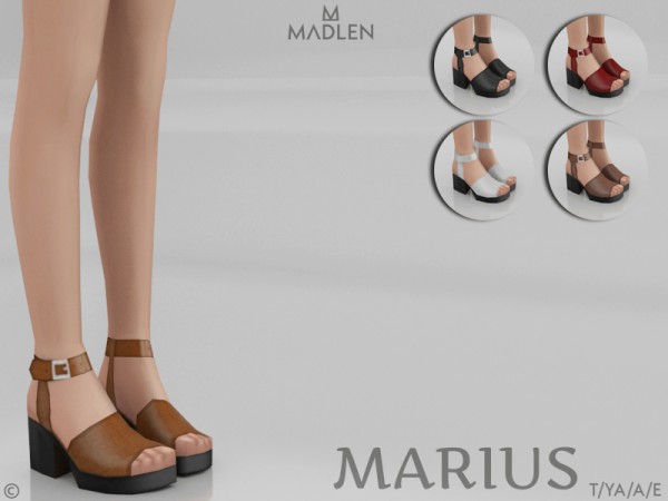  The Sims Resource: Madlen Marius Shoes by MJ95