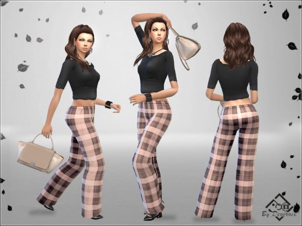  The Sims Resource: Spring Pink Love Outfit  by Devirose