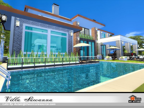  The Sims Resource: Villa Sawanna by Autaki