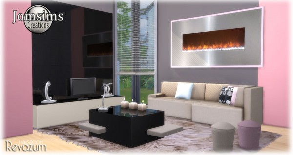  Jom Sims Creations: Revazum livingroom
