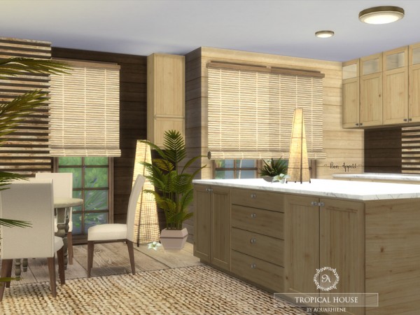  The Sims Resource: Tropical House by Aquarhiene