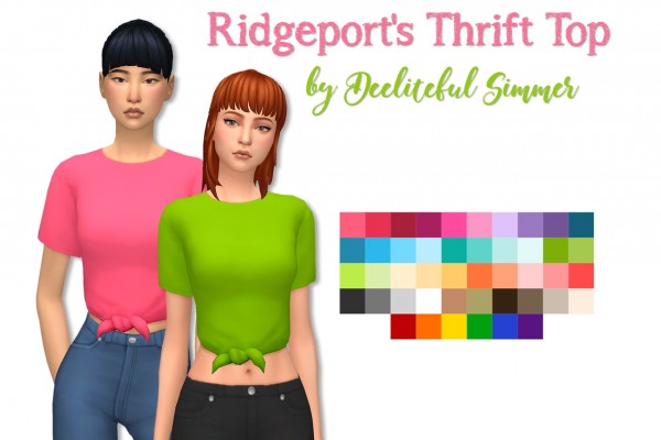  Deelitefulsimmer: Ridgeport`s Thrift top