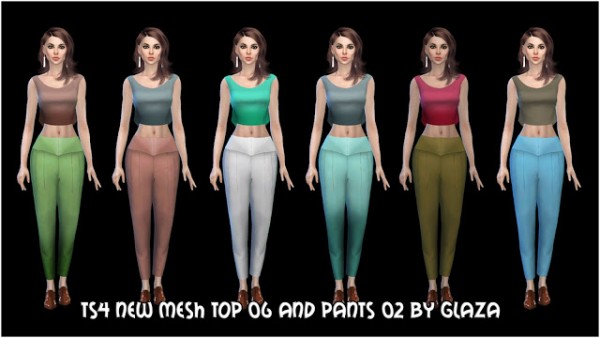  All by Glaza: Top 06 and pants 02