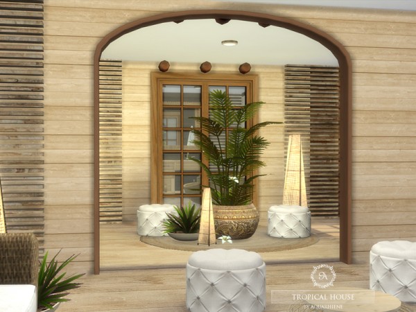  The Sims Resource: Tropical House by Aquarhiene