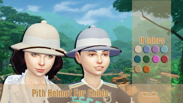  MSQ Sims: Pith Helmet For Toddlers