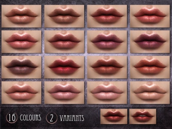  The Sims Resource: Glycine Lipstick by RemusSirion