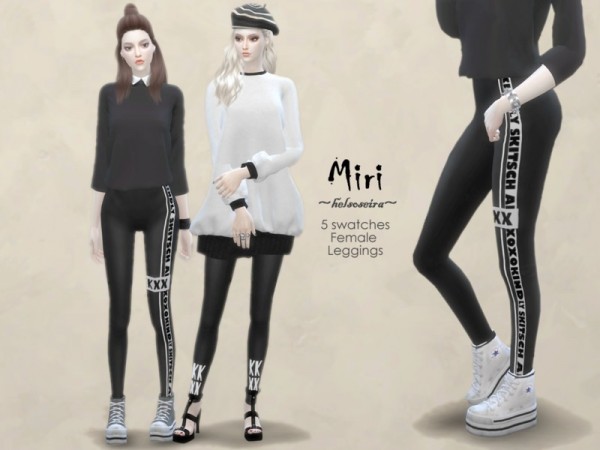  The Sims Resource: MIRI Leggings by Helsoseira