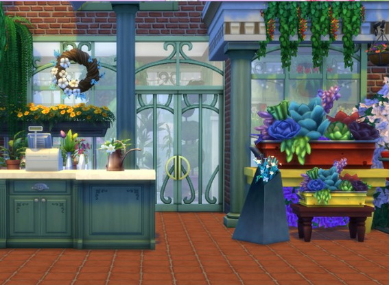  All4Sims: Flower Shop by Oldbox