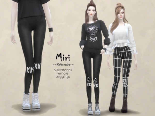  The Sims Resource: MIRI Leggings by Helsoseira