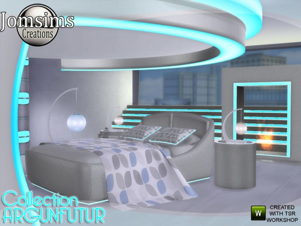  The Sims Resource: Argunfutur bedroom led and reflections by jomsims