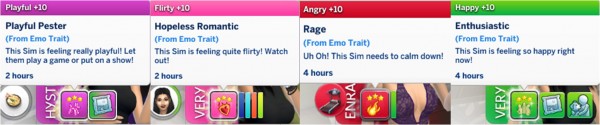  Mod The Sims: Emo Trait by GoBananas