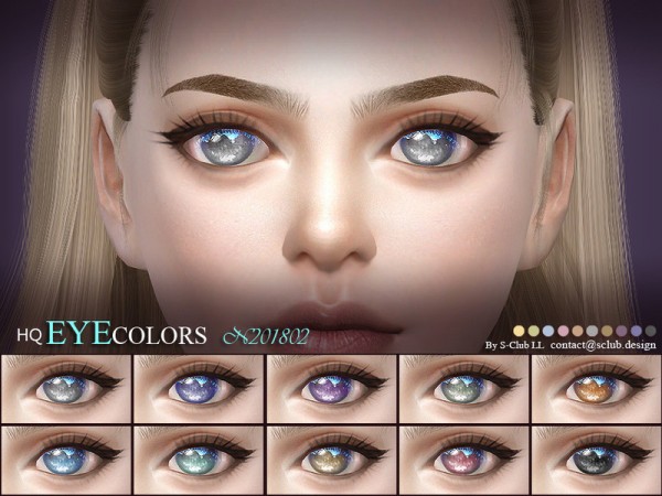  The Sims Resource: Eyecolors 201802 by S Club