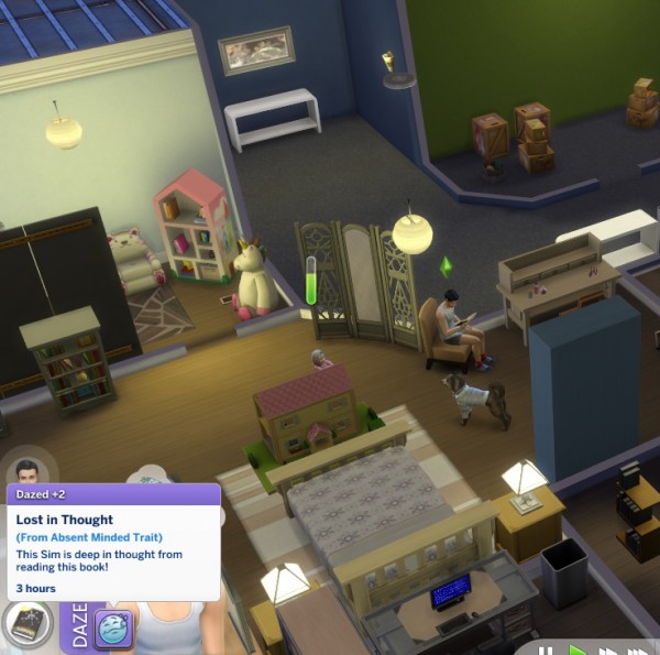  Mod The Sims: Absent Minded Trait by GoBananas
