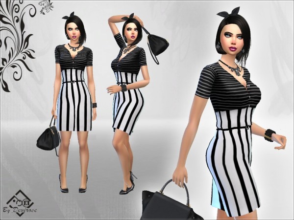  The Sims Resource: Spring Chic Time Dress by Devirose
