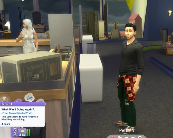  Mod The Sims: Absent Minded Trait by GoBananas