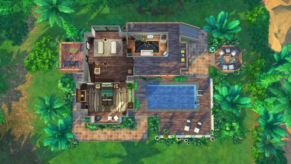 Aveline Sims: Jungle Adventure House