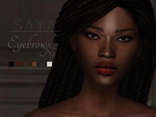  The Sims Resource: Eyebrows N2 by SayaSims