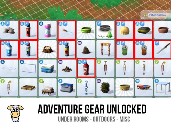  Mod The Sims: Indiaskapies Adventure Gear Unlocked by indiaskapie
